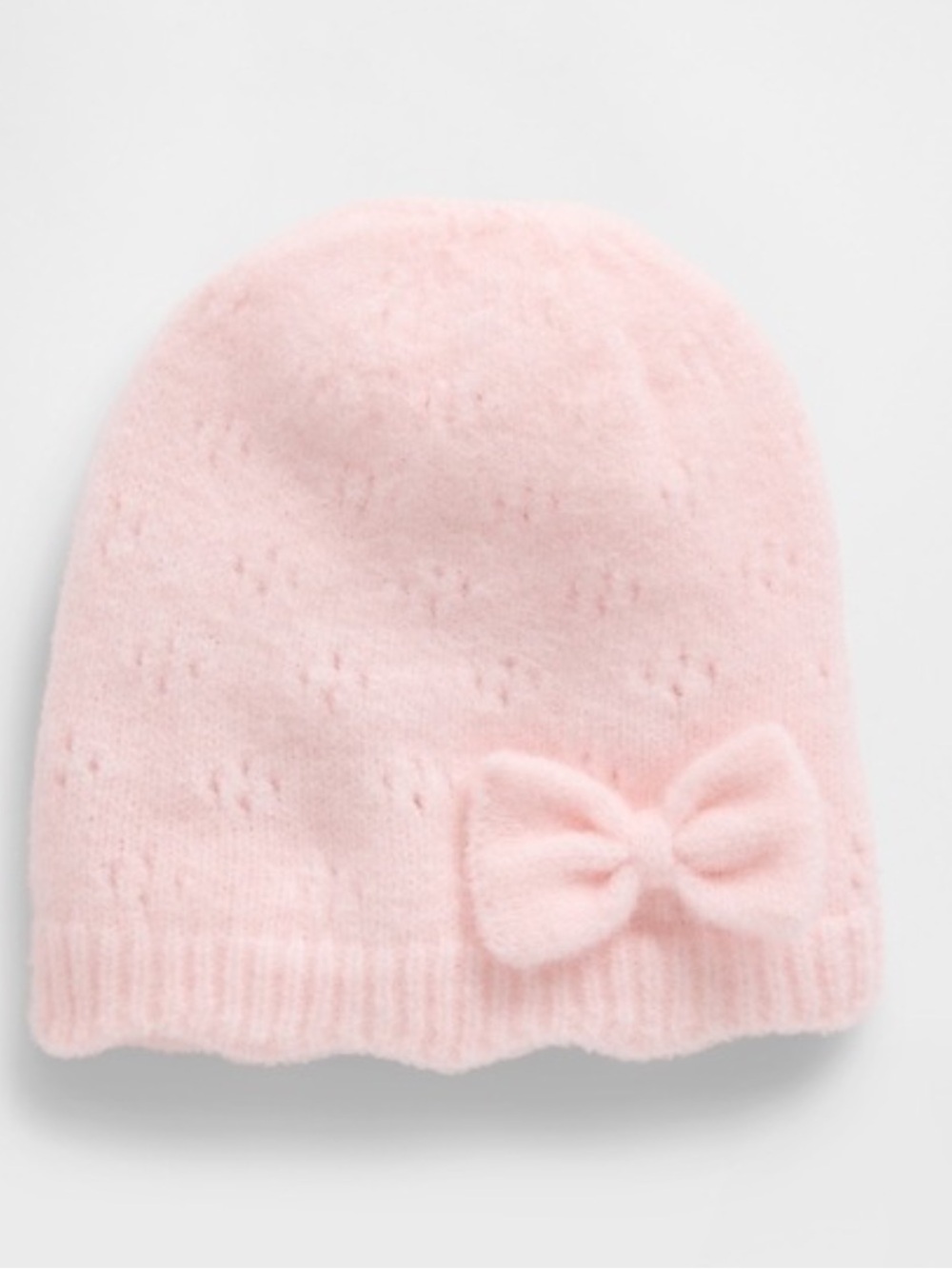 GAP Pointelle Bow Beanie 6-12 Months